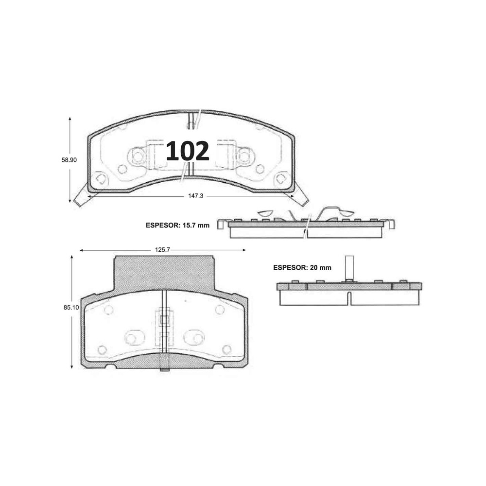 Zapatas Freno De Mano Traseras Ram 2500 2011-2017 | Envío Gratis