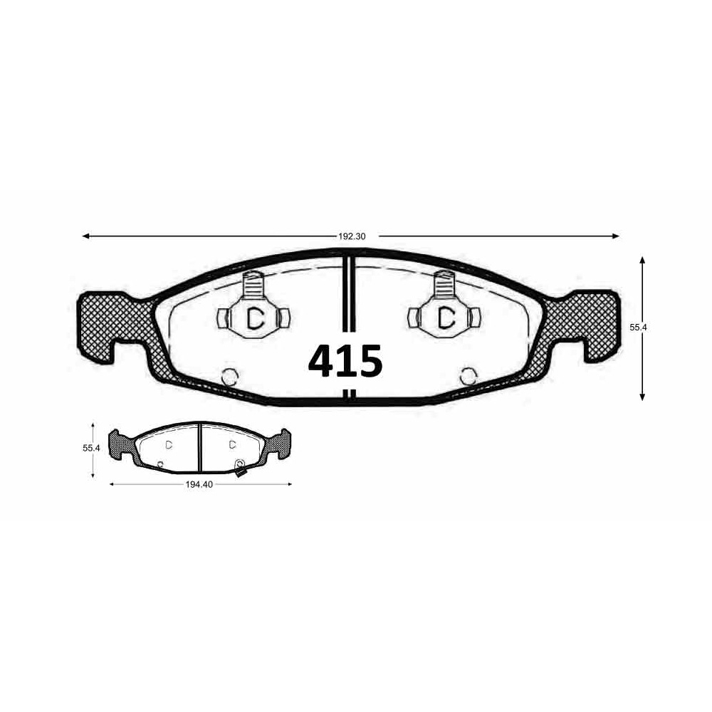 Adaptador De Pinza De Freno Baradine - Para Disco 203 Mm, Trasero, Aluminio